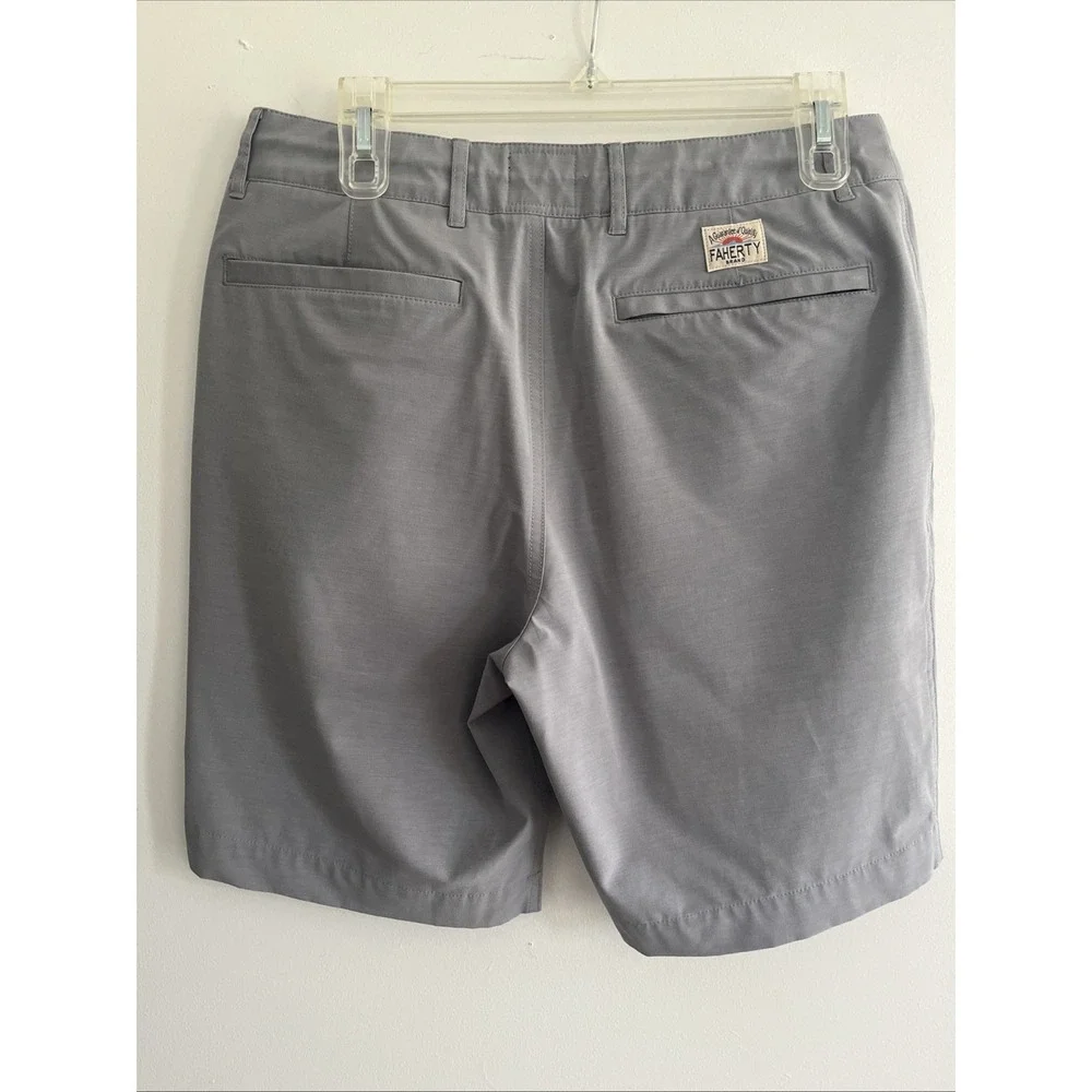 Faherty Men's All Day Shorts Swim 30 Gray Quick Dry Lightweight Drawstring